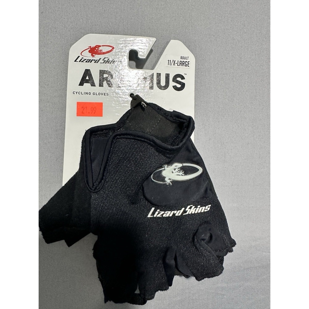 NWT Aramus Lizard Skins Cycling Gloves Black XL